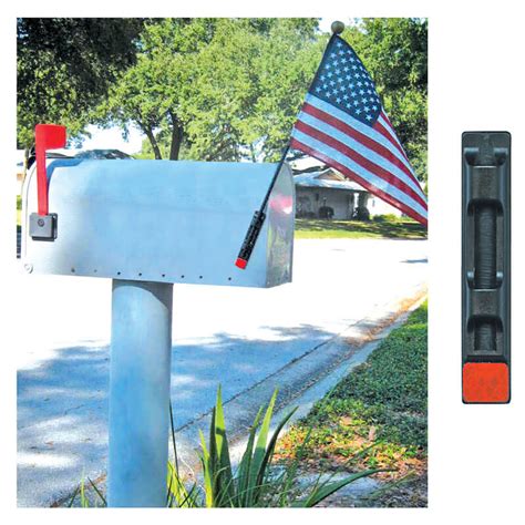 metal mailbox flag brackets|pull out mailbox flag.